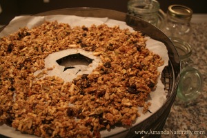 apple cinnamon granola - grain free paleo vegan - Amanda Naturally