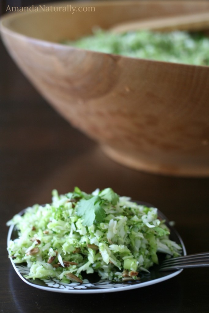 Simple Coleslaw with a Lime Vinaigrette | vegan, grain free, AIP | AmandaNaturally.com