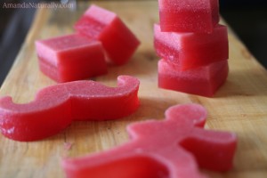 Watermelon Jello | AmandaNaturally.com