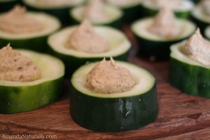 Baba Ghanoush & Cucumber Sliders | grain free, dairy free, vegan | AmandaNaturally.com