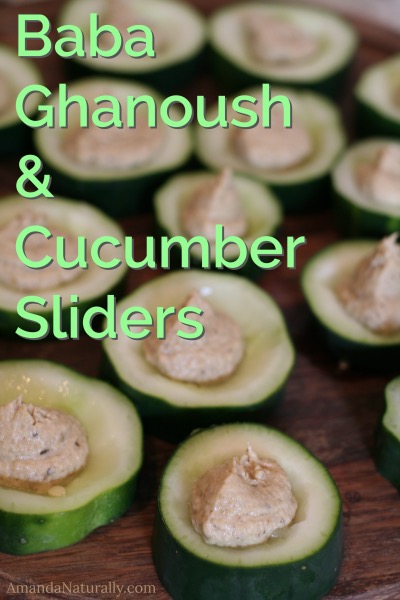 Baba Ghanoush & Cucumber Sliders | grain free, dairy free, vegan | AmandaNaturally.com