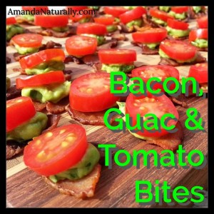 Bacon, Guac & Tomato Bites | AmandaNaturally.com