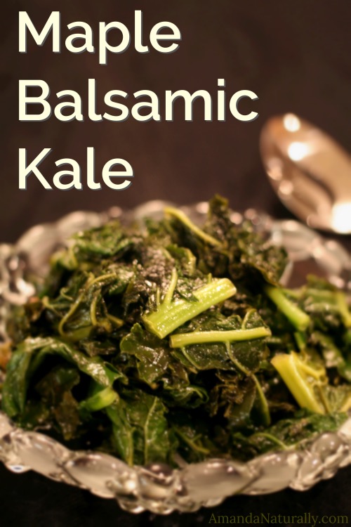 Maple Balsamic Kale | vegan , paleo, AIP, delicious | AmandaNaturally.com