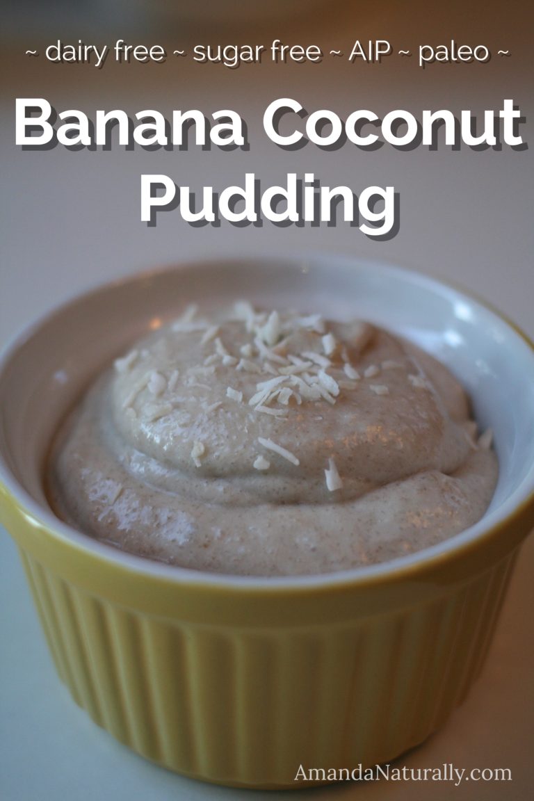 Banana Coconut Pudding Amanda Naturally