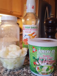 Ingredients for Amanda Naturally's Thai Curry Beef using the instant pot or slow cooker!